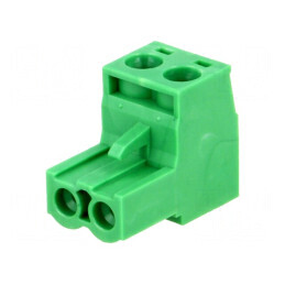 Regletă de conexiuni deconectabilă 5,08mm cu 2 piste și mufă dreptă | Electronic-mag.ro | Componente Electronice