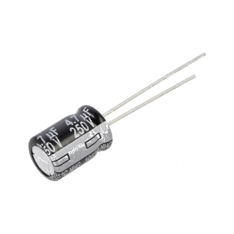 Condensator electrolitic THT 4,7uF 250VDC Ø8x11,5mm ±20% - Componentă electronică | Electronic-mag.ro | Componente Electronice
