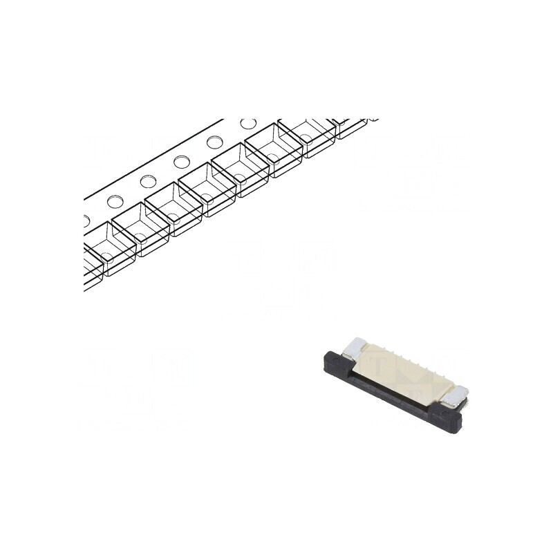 Conector FFC/FPC 8 pini ZIF SMT 50V cu contacte superioare | Electronic-mag.ro | Componente Electronice Conector FFC/FPC 8 pini ZIF SMT 50V cu contacte superioare | Electronic-mag.ro | Componente Electronice