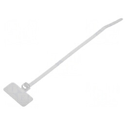 Colier de strângere poliamidă cu etichetă, dimensiuni L: 110mm, W: 2,5mm | Electronic-mag.ro | Componente Electronice