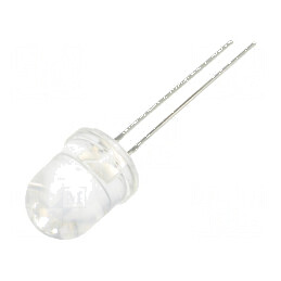 LED 8mm alb rece 4000÷5000mcd 15° convex pentru iluminat decorativ | Electronic-mag.ro | Componente Electronice