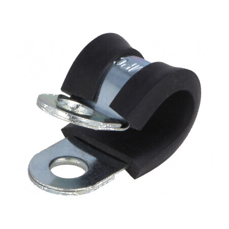 Clipsuri din oţel Øbuclă 10mm W 15mm cu protecţie EPDM | Electronic-mag.ro | Componente Electronice