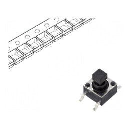 Microîntrerupător TACT SPST-NO 0,05A/12VDC SMT Poz 2 Fără | Electronic-mag.ro | Componente Electronice