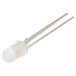 LED 5mm roșie/verde 30° convex pentru iluminat - Nr. term: 3 | Electronic-mag.ro | Componente Electronice