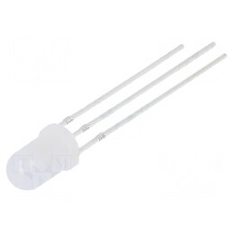 LED 5mm roșu/albastru 30° cu parte frontală convexă, Nr. term: 3 | Electronic-mag.ro | Componente Electronice