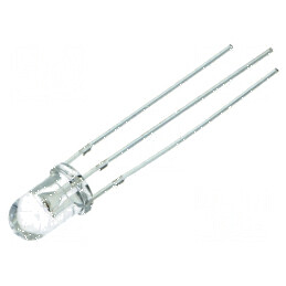 LED 5mm roșie/galbenă 30° convexă, număr terminal 3 | Electronic-mag.ro | Componente Electronice
