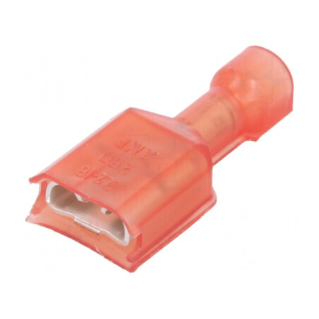 Terminal plat 6,3mm mamă crimpat pe cablu 0,32-0,82mm2 800um | Electronic-mag.ro | Componente Electronice