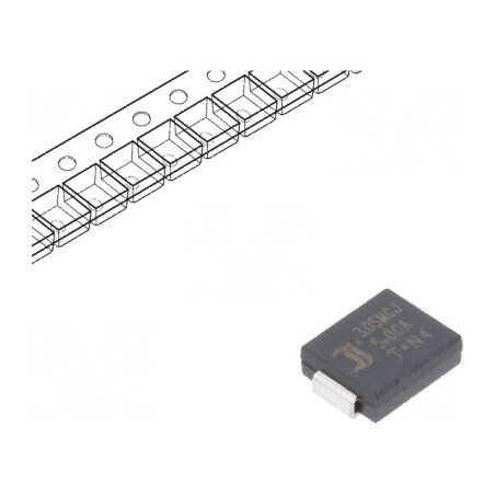 Diodă TVS 3kW bidirecțională 6,4÷7,2V 326A ±5% SMC | Electronic-mag.ro | Componente Electronice