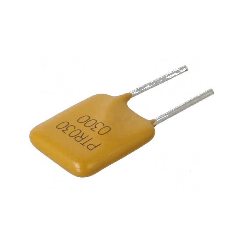 Siguranţă polimerică PTC 3A Imax 40A THT PTR030V - Pungă de protecţie electrica | Electronic-mag.ro | Componente Electronice