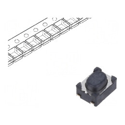 Microîntrerupător TACT SPST-NO 0,05A/16VDC SMT, Pozitie 2, Fără Elemente Adiționale | Electronic-mag.ro | Componente Electronice
