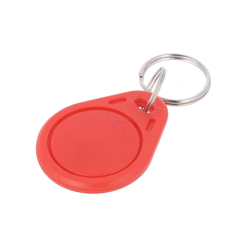 Breloc RFID plastic roșu 125kHz 8BROM pentru acces controlat | Electronic-mag.ro | Componente Electronice