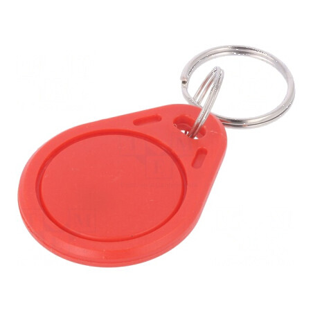 Breloc RFID plastic roșu 125kHz 8BROM pentru acces controlat | Electronic-mag.ro | Componente Electronice