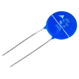 Varistor oxid de metal THT 130VAC 170VDC 205V 8000A 74J pentru protecția circuitelor electrice | Electronic-mag.ro | Componente Electronice