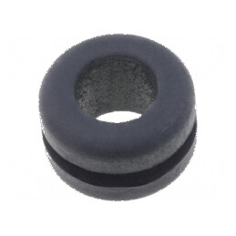 Manșon cauciuc negru Ø 11mm, Ø 8mm, rezistent la temperaturi -30÷90°C | Electronic-mag.ro | Componente Electronice