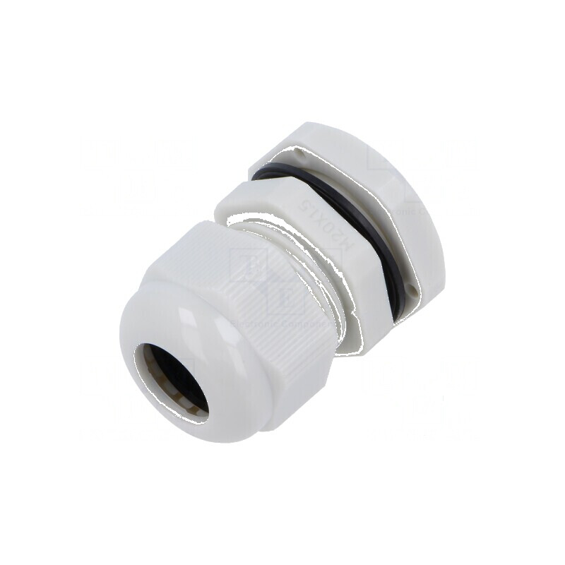 Garnitură de etanşare M20 din poliamidă gri deschis, 1,5 mm | Electronic-mag.ro | Componente Electronice