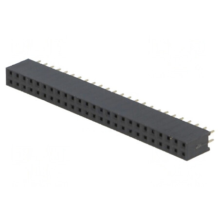 Conector şiruri pini soclu mamă 50 PIN 2,54mm THT 2x25 pentru conexiuni electrice | Electronic-mag.ro | Componente Electronice