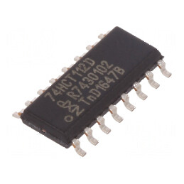 Circuit digital flip-flop JK CMOS TTL SMD SO16, 2 canale, 5 intrări | Electronic-mag.ro | Componente Electronice