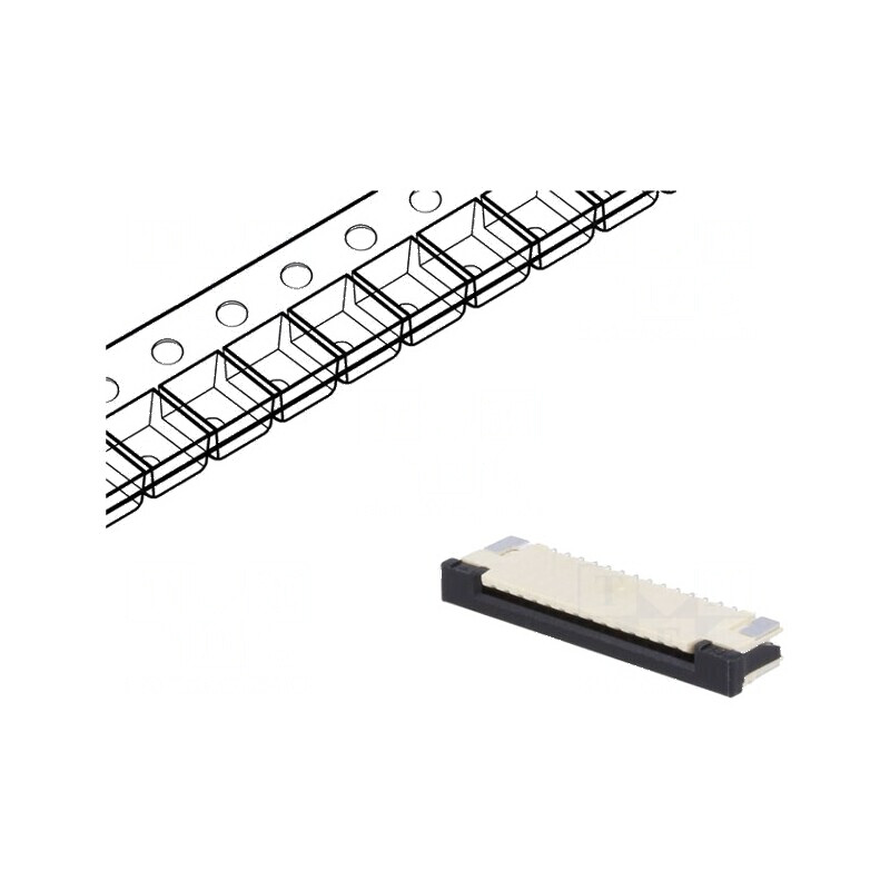 Conector FFC/FPC orizontal 14 pini superioare ZIF pentru conectivitate eficientă | Electronic-mag.ro | Componente Electronice Conector FFC/FPC orizontal 14 pini superioare ZIF pentru conectivitate eficientă | Electronic-mag.ro | Componente Electronice