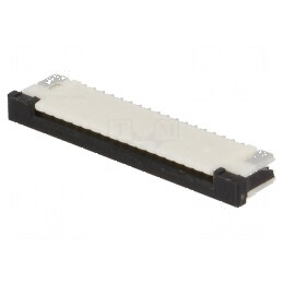 Conector FFC/FPC orizontal 18 pini ZIF pentru conexiuni superioare | Electronic-mag.ro | Componente Electronice