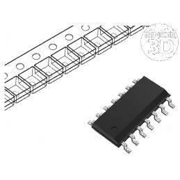 CI digital CMOS SMD SOIC14 2 canale 4 intrări 3÷18VDC -55÷125°C | Electronic-mag.ro | Componente Electronice