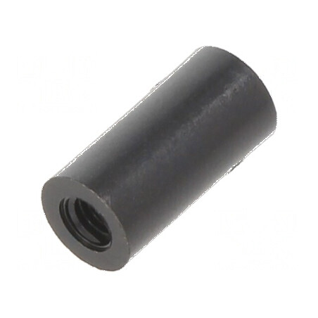 Manșon distanțier cilindric din poliamidă M3, 12mm lungime, 6mm diametru exterior | Electronic-mag.ro | Componente Electronice
