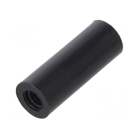 Manşon distanţier cilindric din poliamidă M3, 16mm lungime, 6mm diametru exterior | Electronic-mag.ro | Componente Electronice