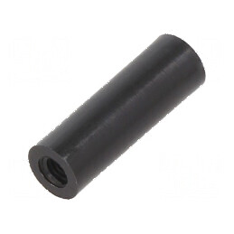 Manșon distanțier cilindric din poliamidă M3, lungime 18mm, diametru exterior 6mm | Electronic-mag.ro | Componente Electronice