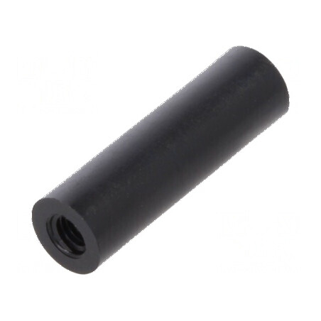 Manşon distanţier cilindric din poliamidă M3, lungime 20mm, diametru exterior 6mm | Electronic-mag.ro | Componente Electronice