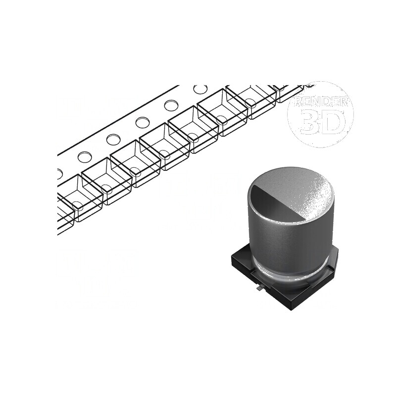 Condensator electrolitic SMD 100uF 35VDC Ø8x10,2mm ±20% - Componentă electronică | Electronic-mag.ro | Componente Electronice Condensator electrolitic SMD 100uF 35VDC Ø8x10,2mm ±20% - Componentă electronică | Electronic-mag.ro | Componente Electronice