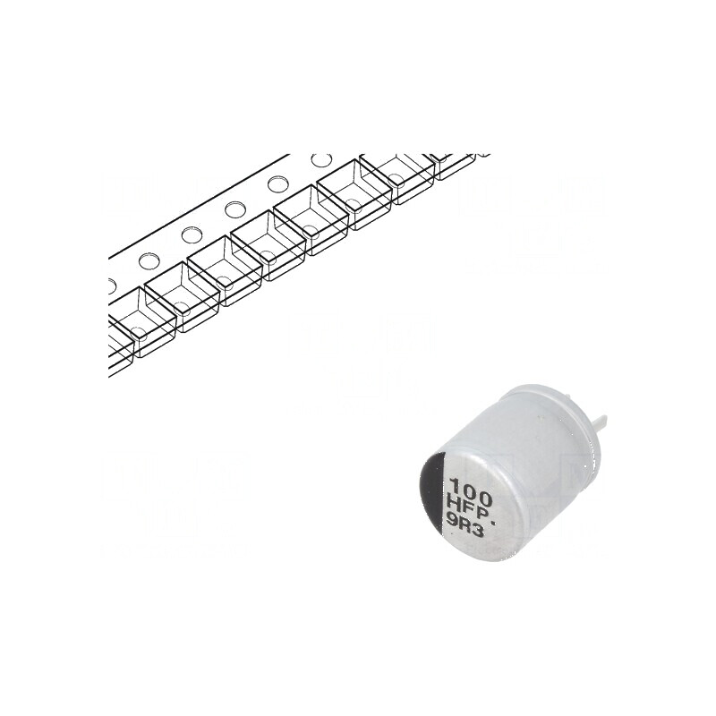 Condensator electrolitic SMD 100uF 50VDC low ESR Ø8x10,2mm | Electronic-mag.ro | Componente Electronice Condensator electrolitic SMD 100uF 50VDC low ESR Ø8x10,2mm | Electronic-mag.ro | Componente Electronice