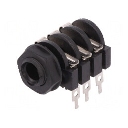 Conector Jack 6,3mm soclu mamă stereo THT, 3 piste - Înaltă calitate | Electronic-mag.ro | Componente Electronice