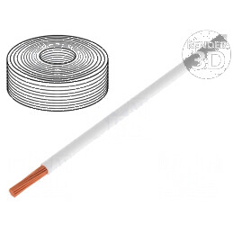 Cablu electric LifY 1x0,1mm2 litat Cu PVC alb 300V -15÷80°C Clasa 6 | Electronic-mag.ro | Componente Electronice
