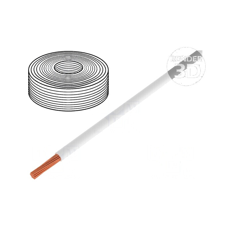 Cablu electric LifY 1x0,1mm2 litat Cu PVC alb 300V -15÷80°C Clasa 6 | Electronic-mag.ro | Componente Electronice Cablu electric LifY 1x0,1mm2 litat Cu PVC alb 300V -15÷80°C Clasa 6 | Electronic-mag.ro | Componente Electronice