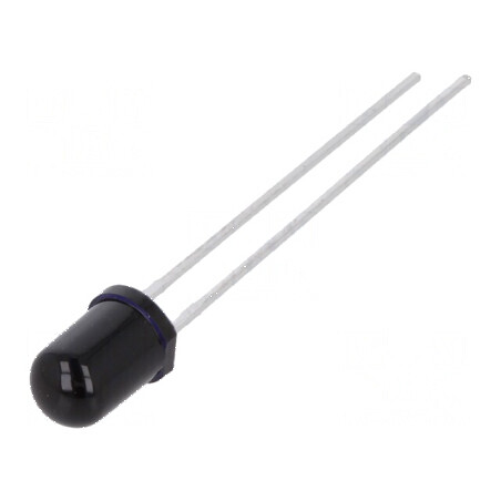 Emiţător IR 5mm 860nm negru 145mW 20° THT 100mA 1,5÷1,8V pentru aplicații electronice | Electronic-mag.ro | Componente Electronice