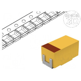 Condensator tantal-polimer low ESR 10uF 25VDC A 1206 TCJ SMD - Componentă electronică SMD | Electronic-mag.ro | Componente Electronice
