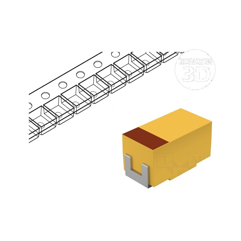 Condensator tantal-polimer low ESR 10uF 25VDC A 1206 TCJ SMD - Componentă electronică SMD | Electronic-mag.ro | Componente Electronice Condensator tantal-polimer low ESR 10uF 25VDC A 1206 TCJ SMD - Componentă electronică SMD | Electronic-mag.ro | Componente Electronice