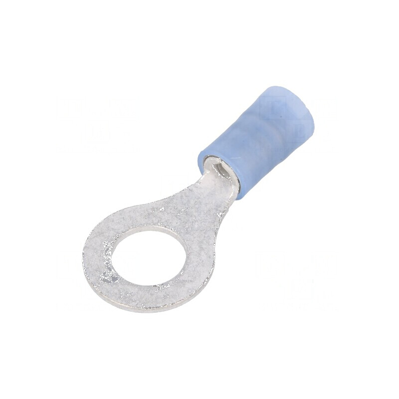 Vârf inelar M6 pentru cabluri 1÷2,5mm², izolat, din cupru, temperatură -55÷105°C | Electronic-mag.ro | Componente Electronice