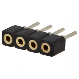 Conector şiruri pini soclu mamă 4 pini 2mm THT 1x4 | Electronic-mag.ro | Componente Electronice