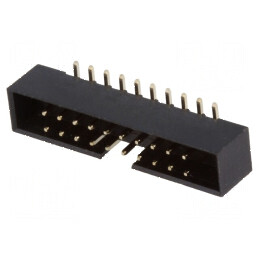Conector IDC soclu tată 20 pini verticale SMT aur flash 2mm | Electronic-mag.ro | Componente Electronice