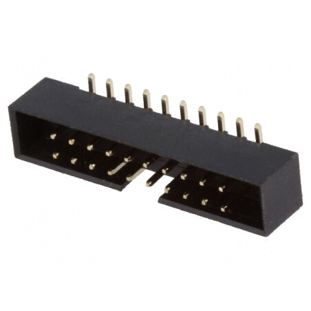 Conector IDC soclu tată 20 pini verticale SMT aur flash 2mm | Electronic-mag.ro | Componente Electronice