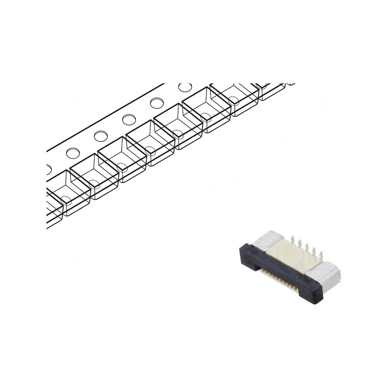 Conector FFC/FPC vertical 10 pini ZIF SMT 500mA cositorit | Electronic-mag.ro | Componente Electronice Conector FFC/FPC vertical 10 pini ZIF SMT 500mA cositorit | Electronic-mag.ro | Componente Electronice