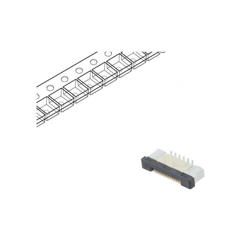 Conector FFC/FPC vertical ZIF cu 12 pini SMT 500mA cositorit | Electronic-mag.ro | Componente Electronice Conector FFC/FPC vertical ZIF cu 12 pini SMT 500mA cositorit | Electronic-mag.ro | Componente Electronice