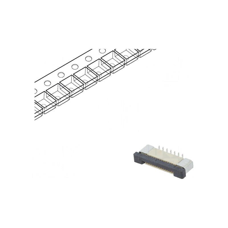 Conector FFC/FPC vertical 14 PIN ZIF SMT 500mA cositorit pentru plăci electronice | Electronic-mag.ro | Componente Electronice Conector FFC/FPC vertical 14 PIN ZIF SMT 500mA cositorit pentru plăci electronice | Electronic-mag.ro | Componente Electronice