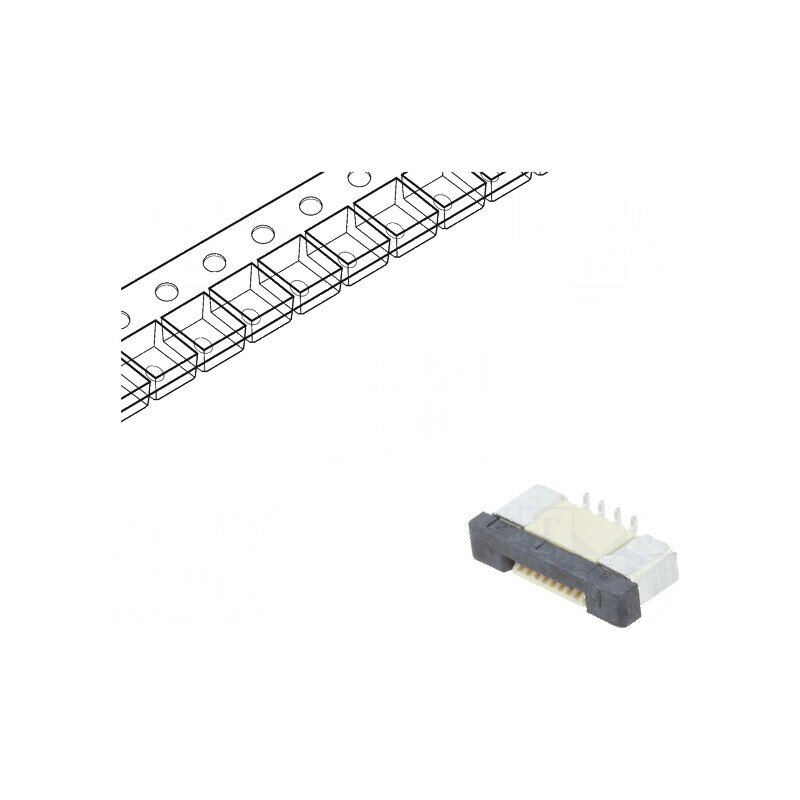 Conector FFC/FPC vertical 8 pini ZIF SMT 500mA cositorit pentru aplicații electronice | Electronic-mag.ro | Componente Electronice Conector FFC/FPC vertical 8 pini ZIF SMT 500mA cositorit pentru aplicații electronice | Electronic-mag.ro | Componente Electronice