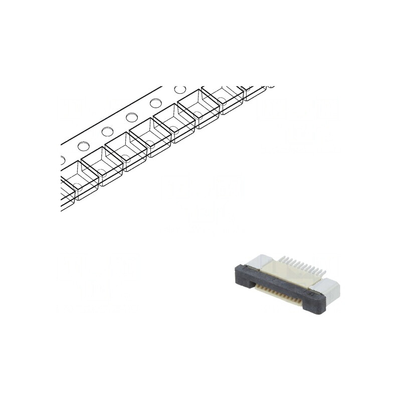 Conector FFC/FPC orizontal 12 PIN ZIF SMT 500mA cositorit pentru montaj electronic | Electronic-mag.ro | Componente Electronice Conector FFC/FPC orizontal 12 PIN ZIF SMT 500mA cositorit pentru montaj electronic | Electronic-mag.ro | Componente Electronice
