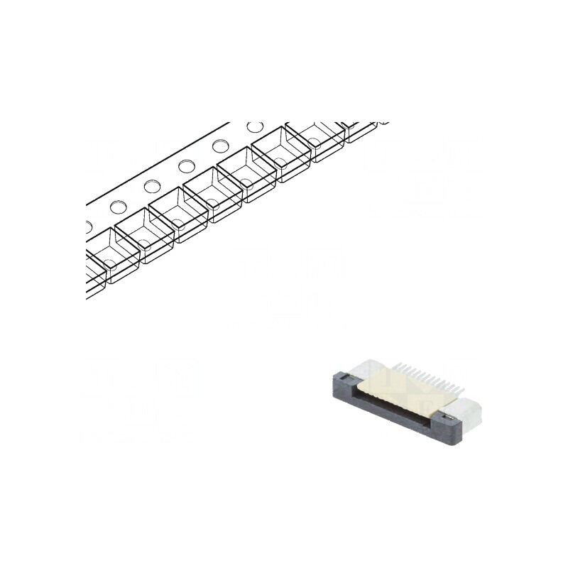 Conector FFC/FPC orizontal 14 pini ZIF SMT 500mA cositorit | Electronic-mag.ro | Componente Electronice Conector FFC/FPC orizontal 14 pini ZIF SMT 500mA cositorit | Electronic-mag.ro | Componente Electronice