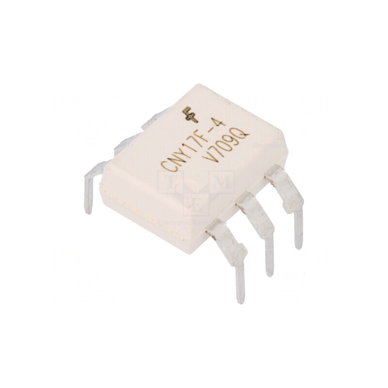 Optocuplor THT CNY17, 4,17kV, 6 pini DIP, tranzistori, canal 1, ieșire | Electronic-mag.ro | Componente Electronice