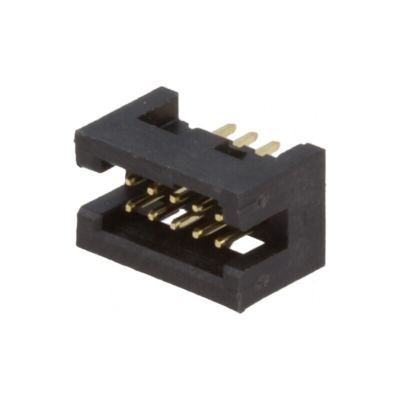 Conector IDC soclu tată 10 pini drept THT gold flash 1,27mm | Electronic-mag.ro | Componente Electronice Conector IDC soclu tată 10 pini drept THT gold flash 1,27mm | Electronic-mag.ro | Componente Electronice