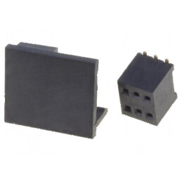 Conector şiruri pini soclu mamă 6 pini 1,27mm SMT 2x3 | Electronic-mag.ro | Componente Electronice