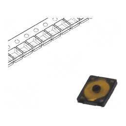Microîntrerupător TACT SPST 0,02A/15VDC SMT Poz: 2 fără 3,4N | Electronic-mag.ro | Componente Electronice